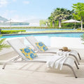 Havenside Home Wendu - Chaise longue de patio en textilène (lot de 2)
