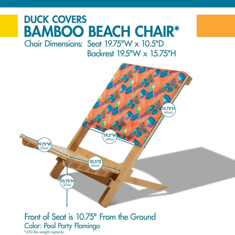 Chaise de plage en bambou Duck Covers
