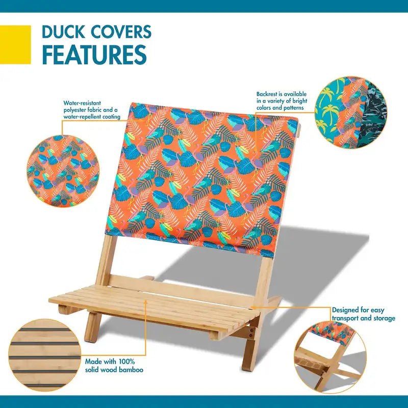 Chaise de plage en bambou Duck Covers