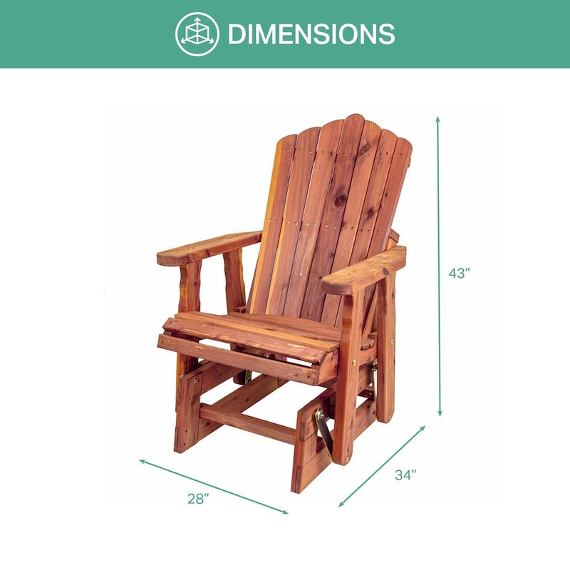 American Furniture Classics Modèle MM102 23 Planeur ADIRONDACK en CÈDRE