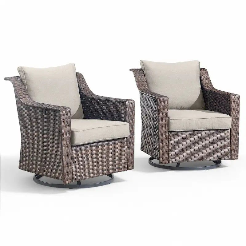 Ensembles de fauteuils à bascule pivotants d'extérieur Gymojoy