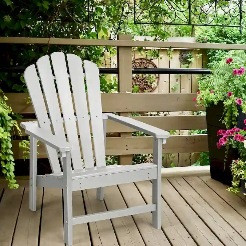Chaise Adirondack empilable Vrakae Patio en PEHD toutes saisons