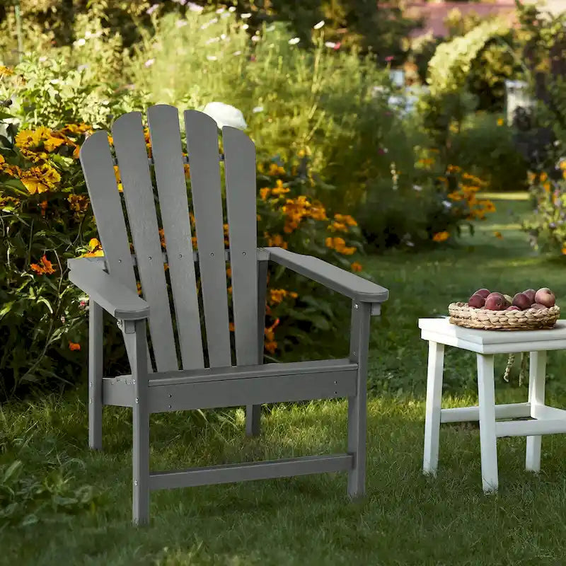 Chaise Adirondack empilable Vrakae Patio en PEHD toutes saisons