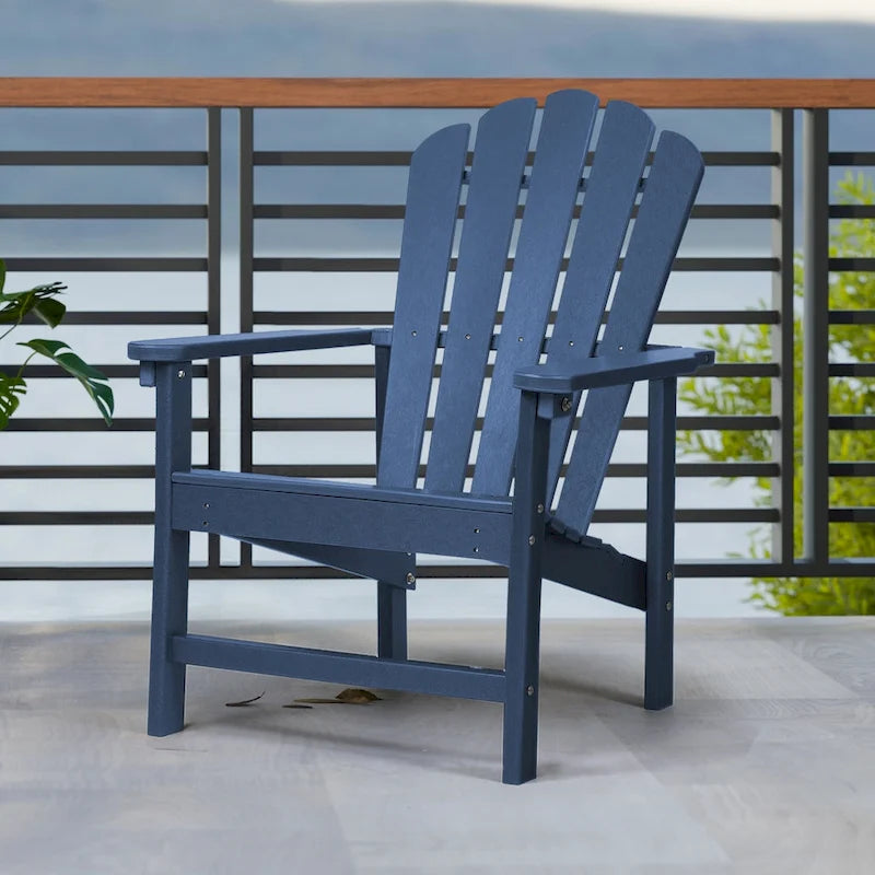 Chaise Adirondack empilable Vrakae Patio en PEHD toutes saisons