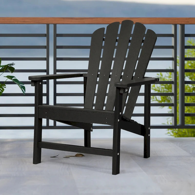 Chaise Adirondack empilable Vrakae Patio en PEHD toutes saisons