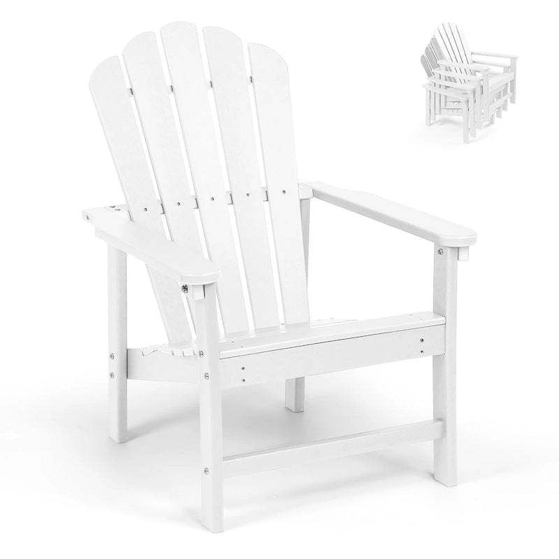 Chaise Adirondack empilable Vrakae Patio en PEHD toutes saisons