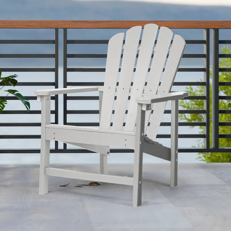 Chaise Adirondack empilable Vrakae Patio en PEHD toutes saisons