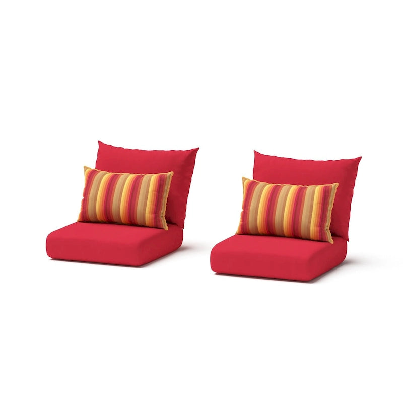 Fauteuils de club de jardin mobiles 2 pièces Cannes Sunbrella