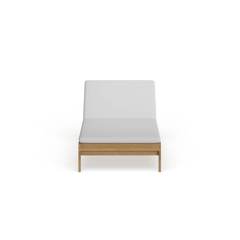 Chaise longue de jardin en teck Upland