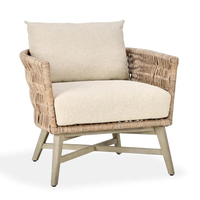 Fauteuil d'appoint d'extérieur en bois massif Collins Classic Home