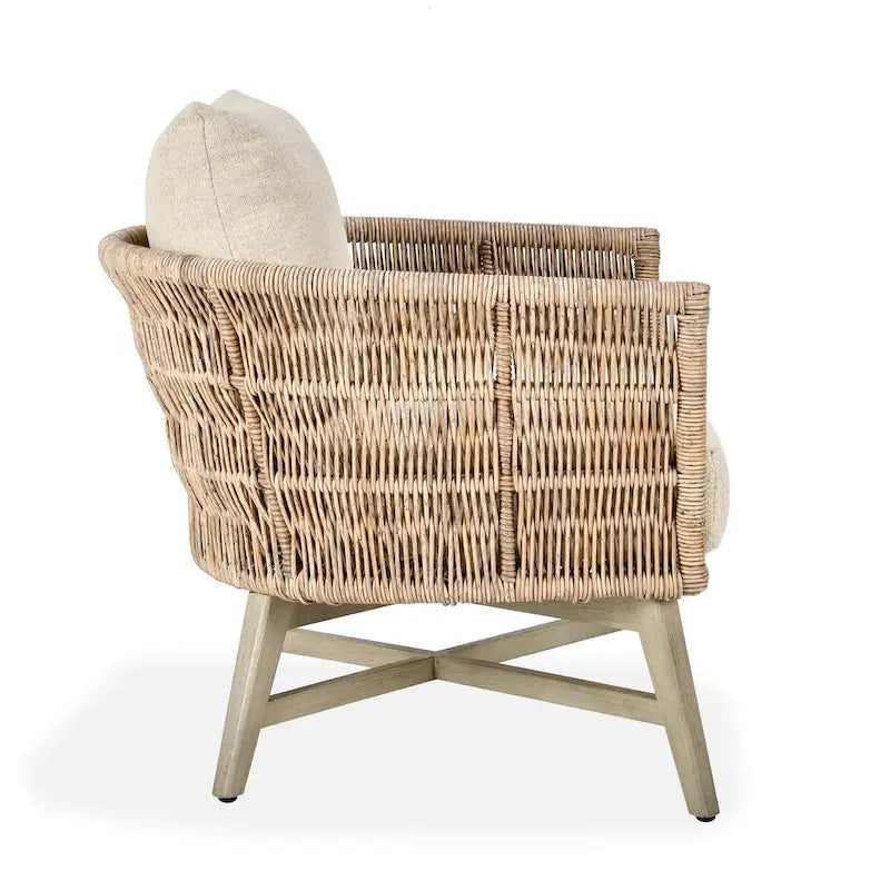 Fauteuil d'appoint d'extérieur en bois massif Collins Classic Home