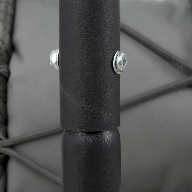 Fauteuil suspendu 2 places avec support, balancelle d'intérieur et d'extérieur pour terrasse, panier suspendu avec support pour balcon