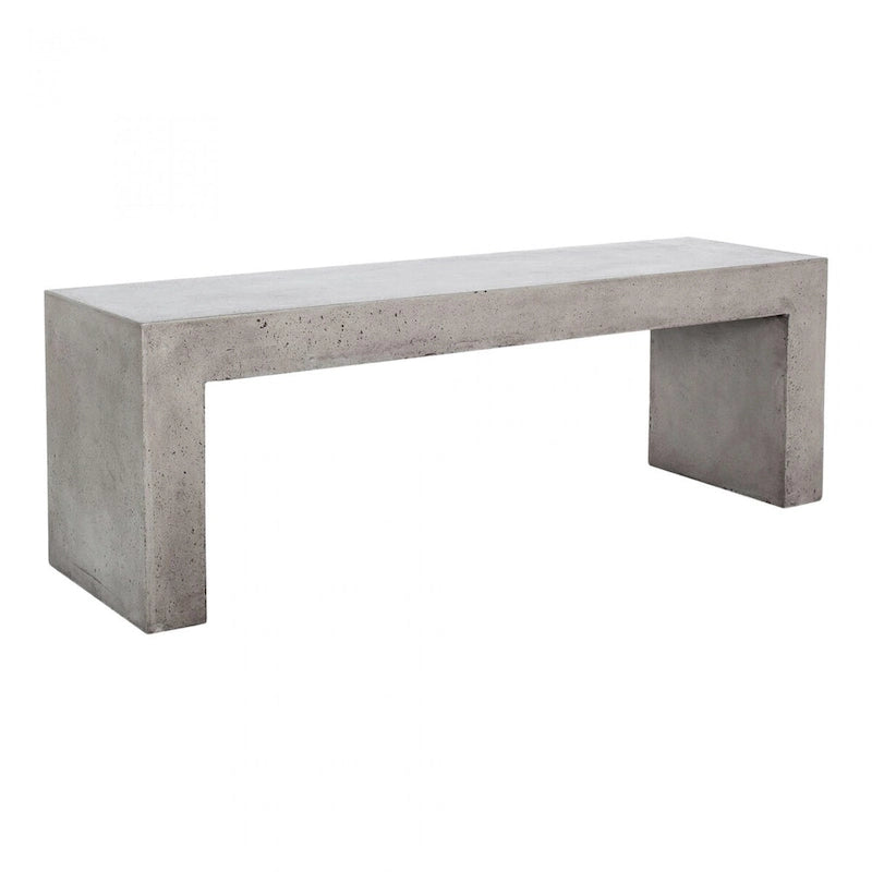 Banc d'extérieur moderne en béton Macari Latia