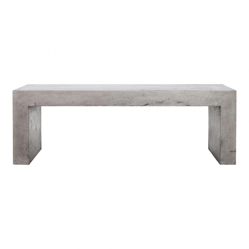 Banc d'extérieur moderne en béton Macari Latia
