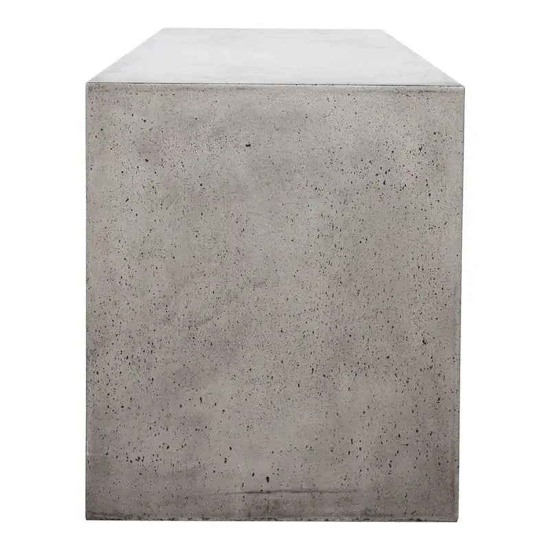 Banc d'extérieur moderne en béton Macari Latia