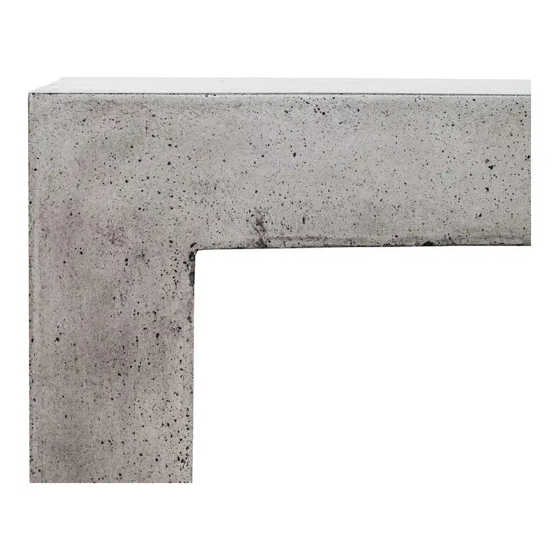 Banc d'extérieur moderne en béton Macari Latia