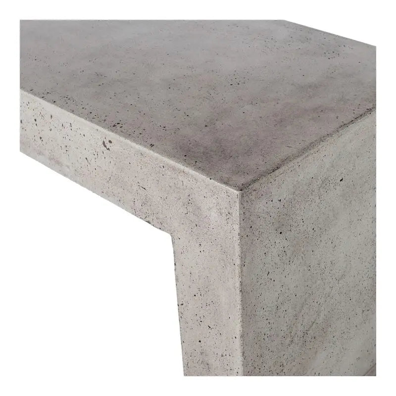 Banc d'extérieur moderne en béton Macari Latia