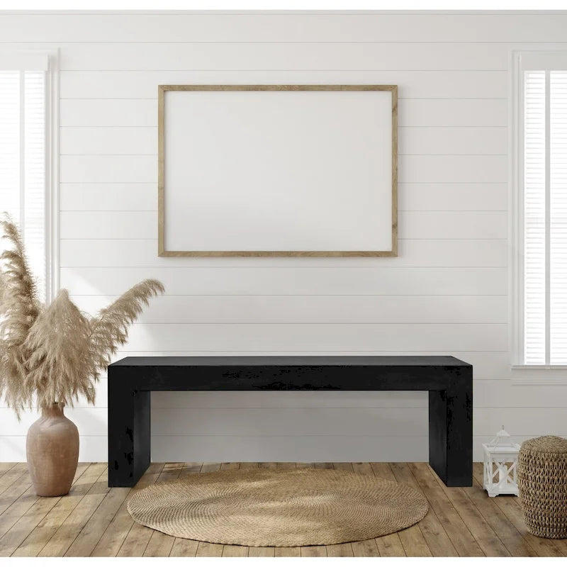 Banc d'extérieur moderne en béton Macari Latia