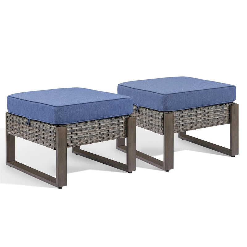 Repose-pieds d'extérieur Gymojoy avec coussins – Gris