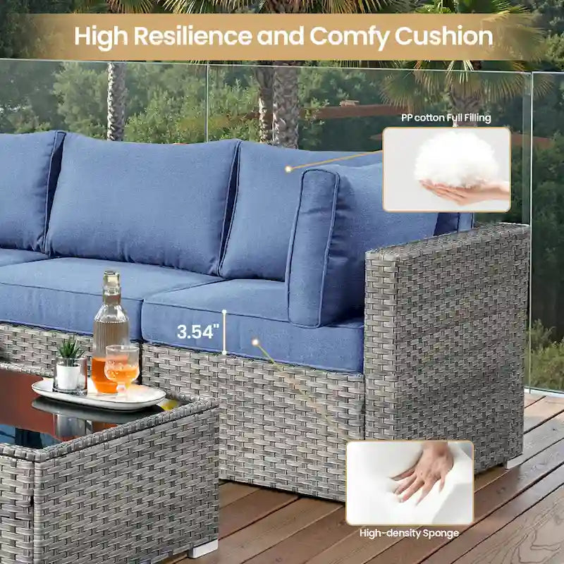 Ensemble de chaises pivotantes XIZZI 10 pièces pour patio extérieur