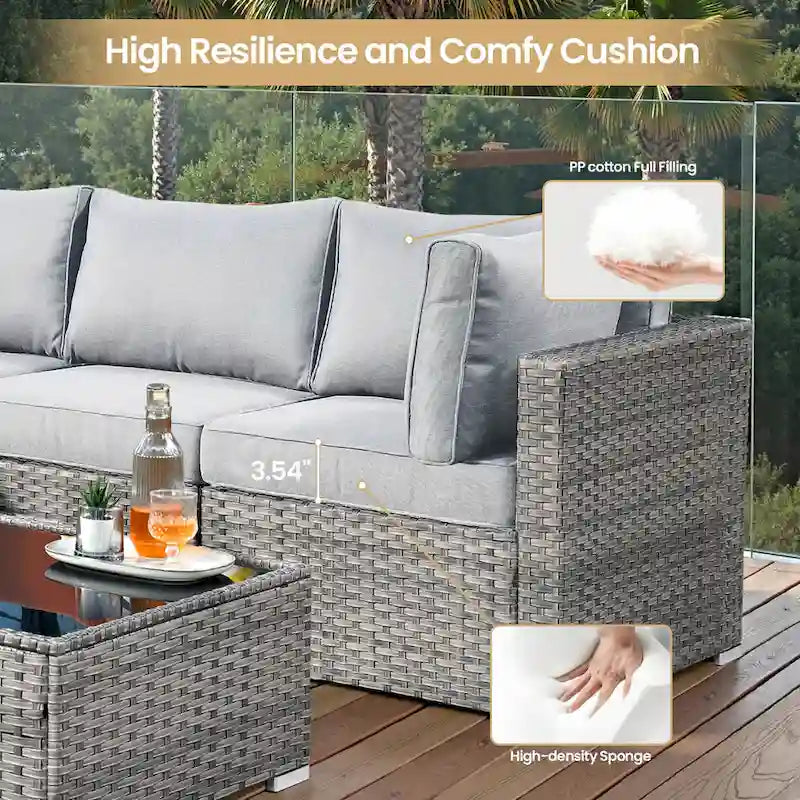 Ensemble de chaises pivotantes XIZZI 10 pièces pour patio extérieur