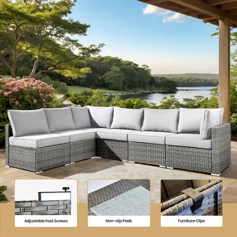 Ensemble de chaises pivotantes XIZZI 10 pièces pour patio extérieur