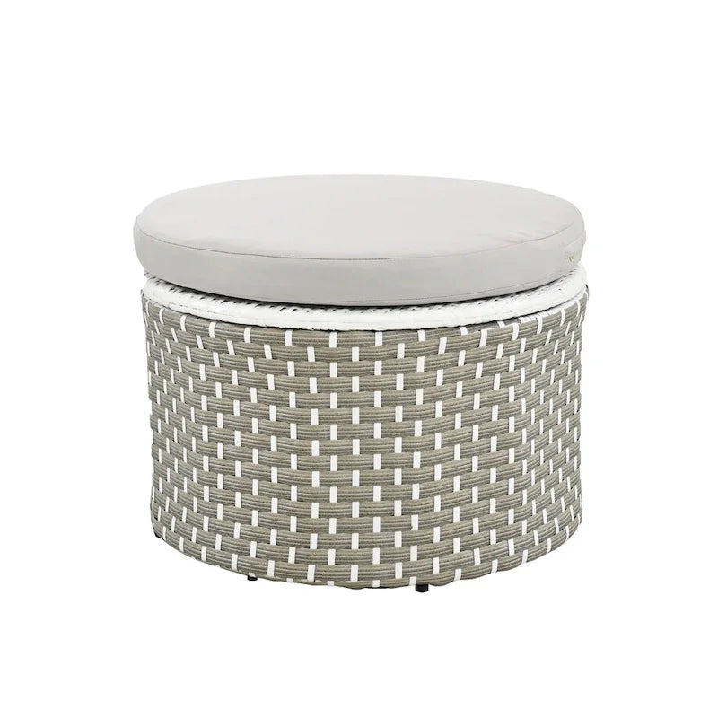 Ensemble de canapé d'angle rond d'extérieur pour mobilier de jardin