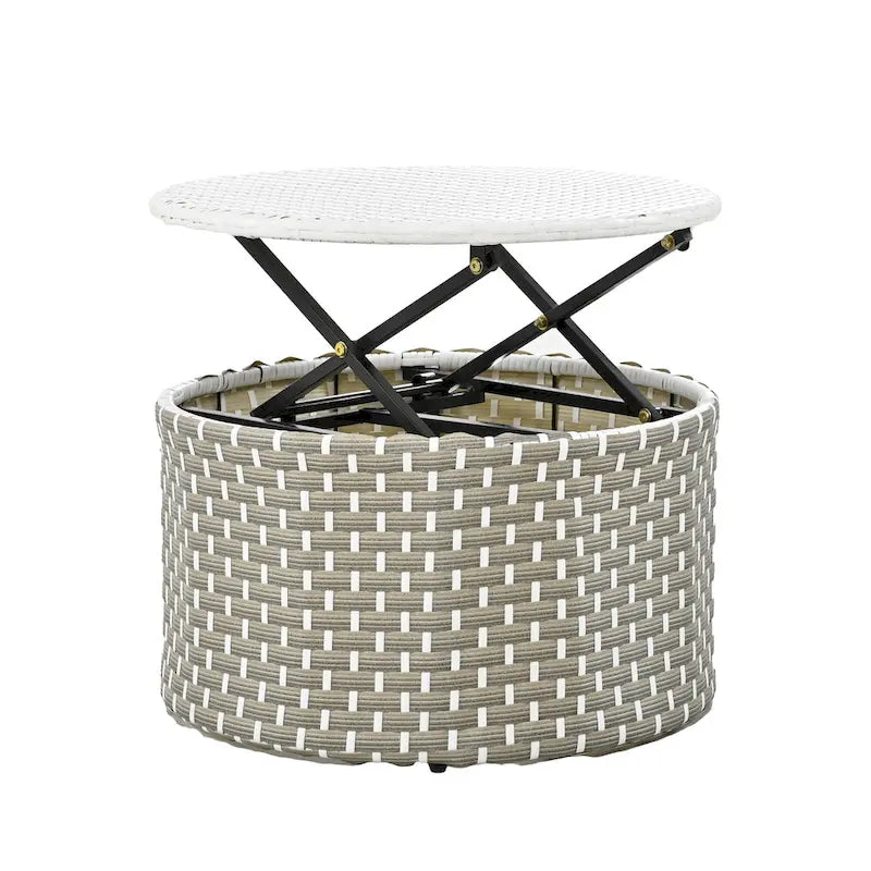 Ensemble de canapé d'angle rond d'extérieur pour mobilier de jardin