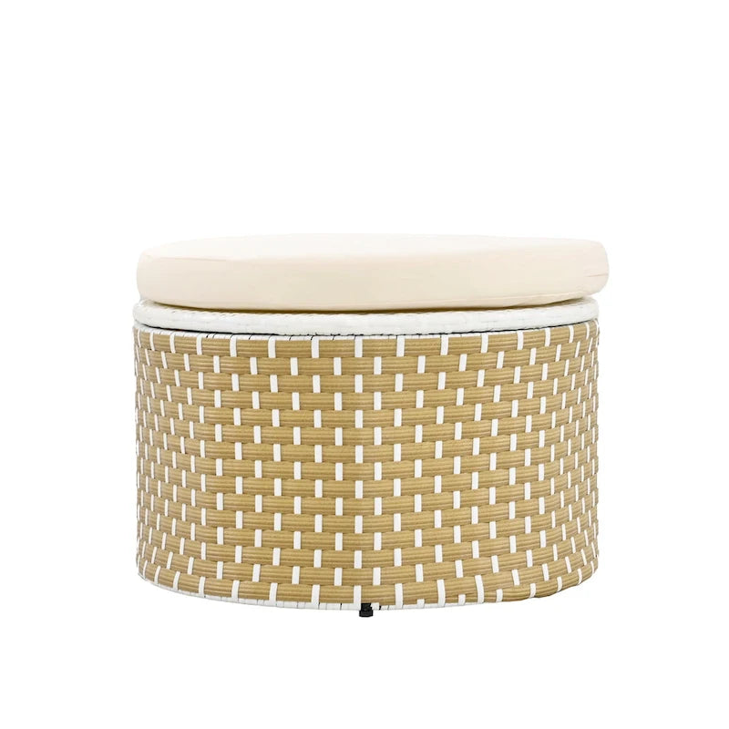 Ensemble de canapé d'angle rond d'extérieur pour mobilier de jardin