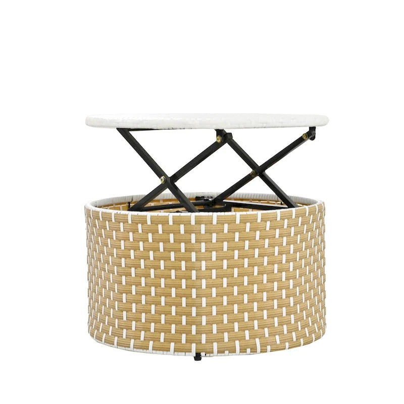 Ensemble de canapé d'angle rond d'extérieur pour mobilier de jardin