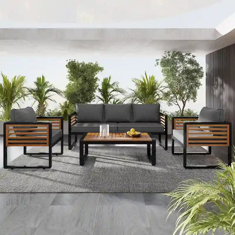 Mobilier de jardin ZZ grande taille 4 pièces
