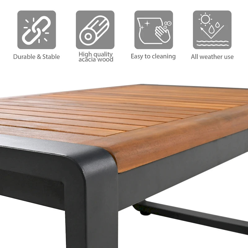 Mobilier de jardin ZZ grande taille 4 pièces