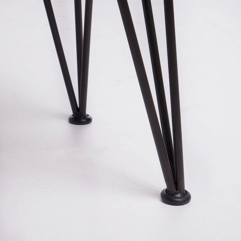 Banc d'extérieur en teck et métal, mobilier de patio rustique par Christopher Knight Home