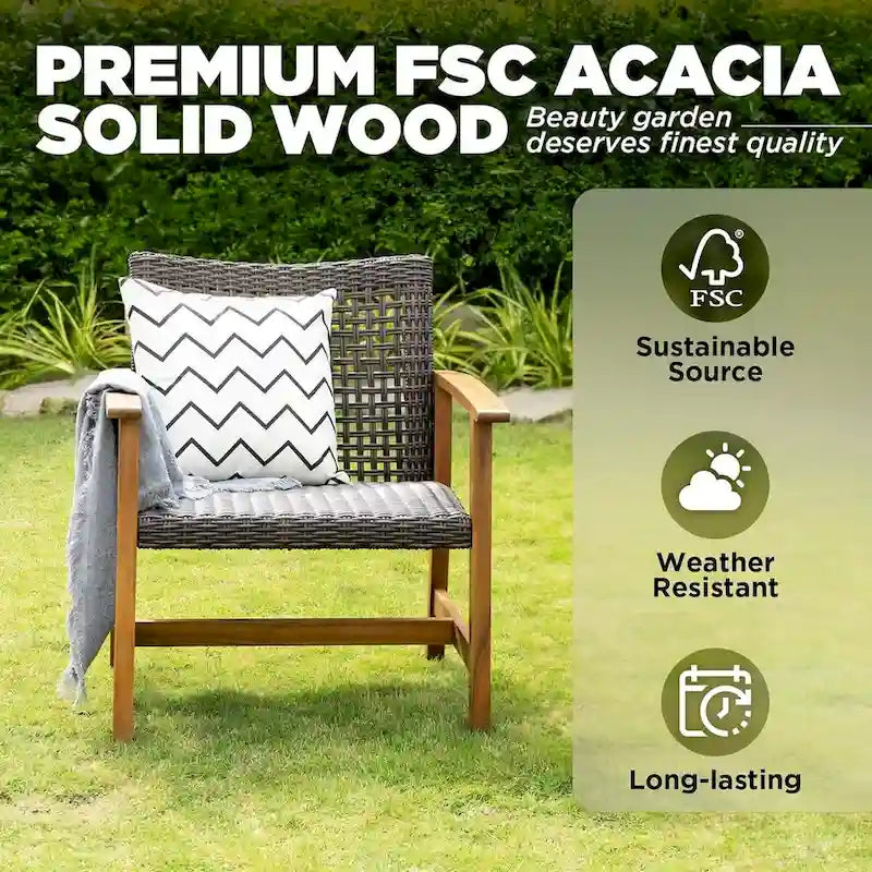 Chaises d'extérieur Acacia Liberte Capacity Bois finition teck