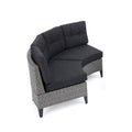 Fauteuil individuel courbé en osier d'extérieur Navagio (lot de 2) avec coussins de Christopher Knight Home