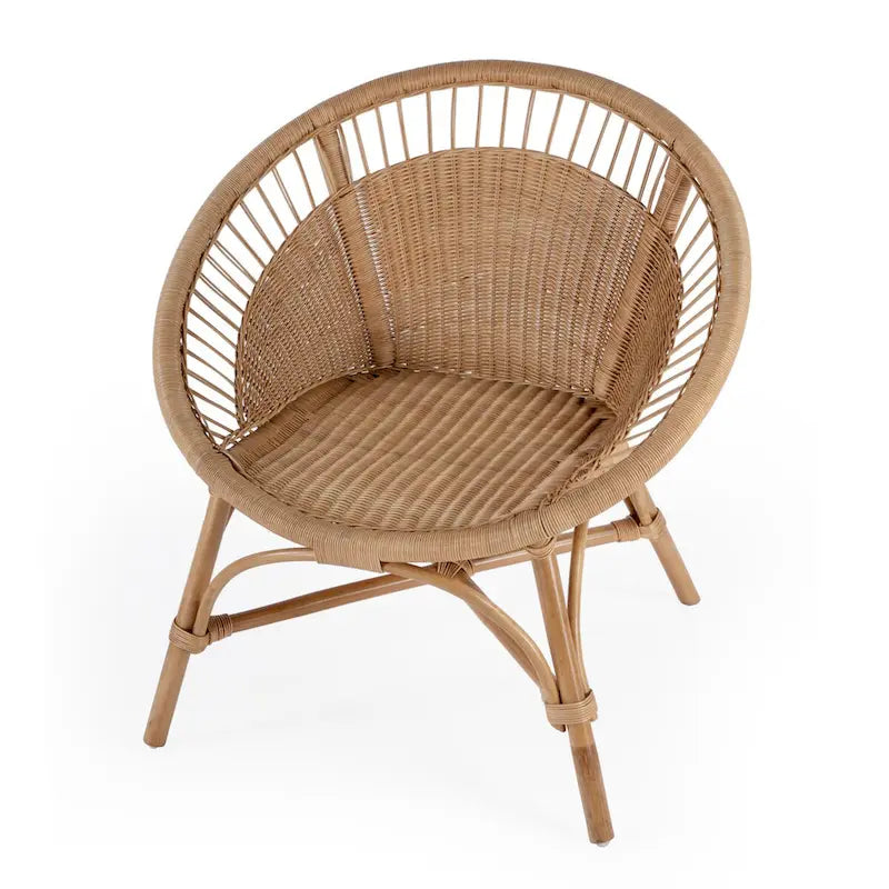Fauteuil d'appoint en rotin tressé Savannah