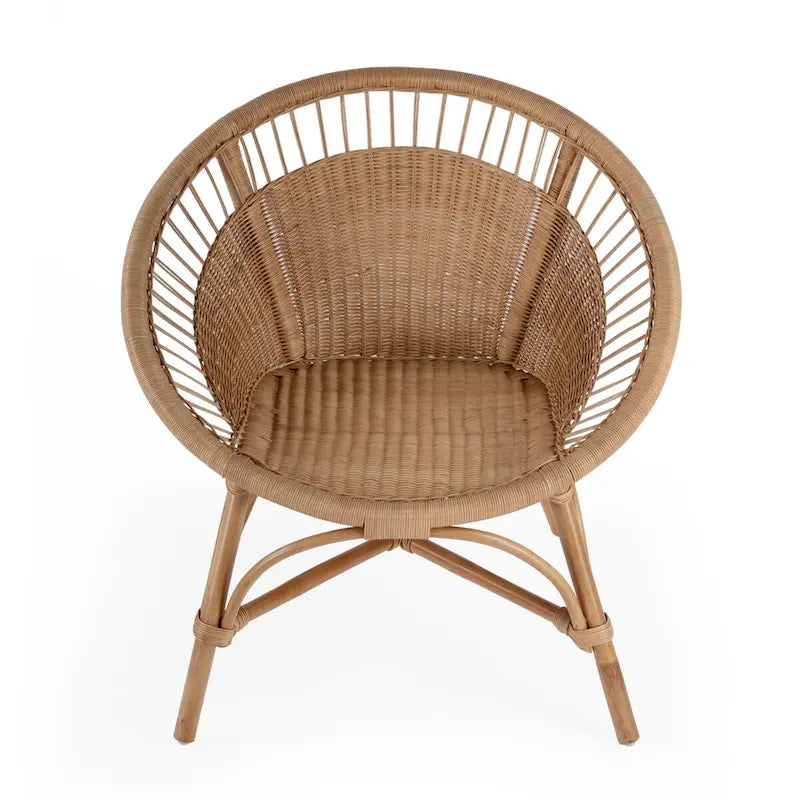 Fauteuil d'appoint en rotin tressé Savannah