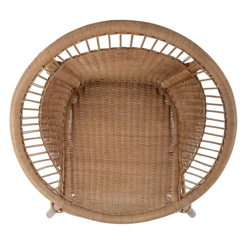 Fauteuil d'appoint en rotin tressé Savannah