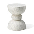 Glitzhome Tabouret de jardin multifonctionnel en OGM de 17 po, table d'extérieur