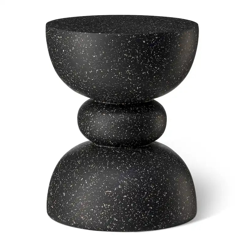 Glitzhome Tabouret de jardin multifonctionnel en OGM de 17 po, table d'extérieur