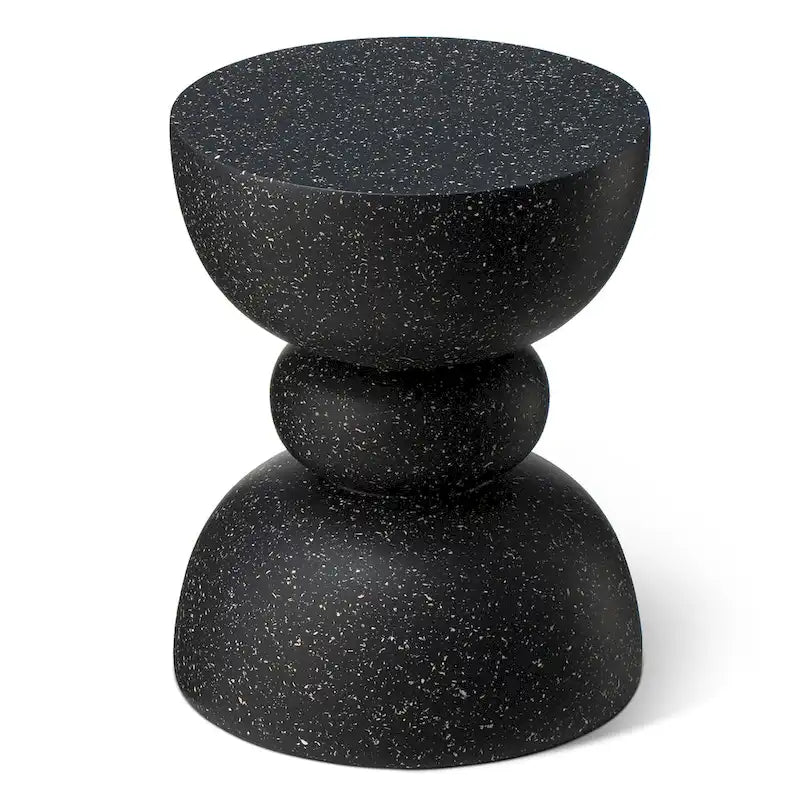 Glitzhome Tabouret de jardin multifonctionnel en OGM de 17 po, table d'extérieur
