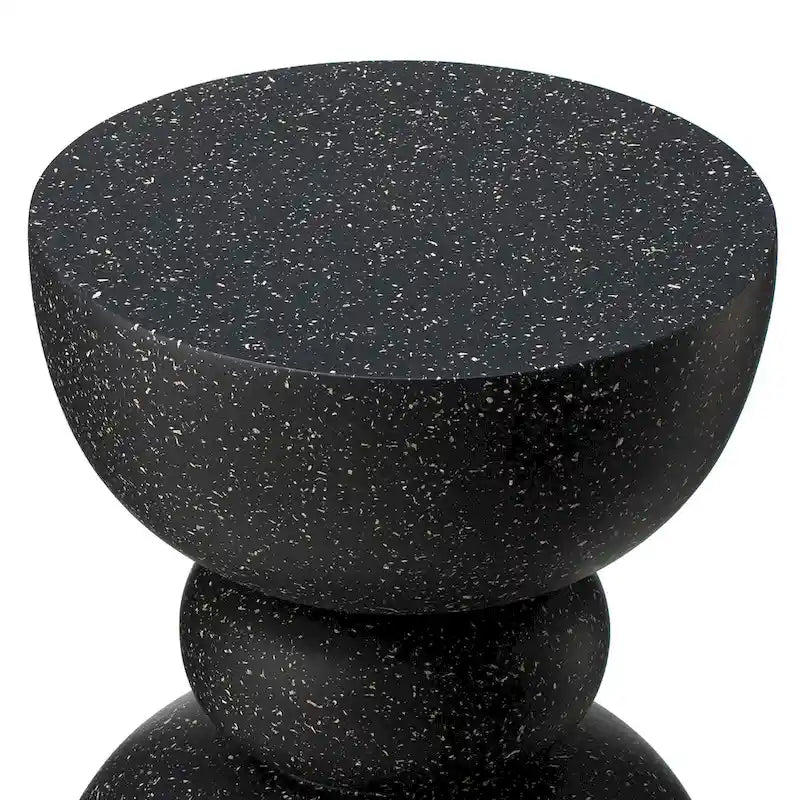Glitzhome Tabouret de jardin multifonctionnel en OGM de 17 po, table d'extérieur