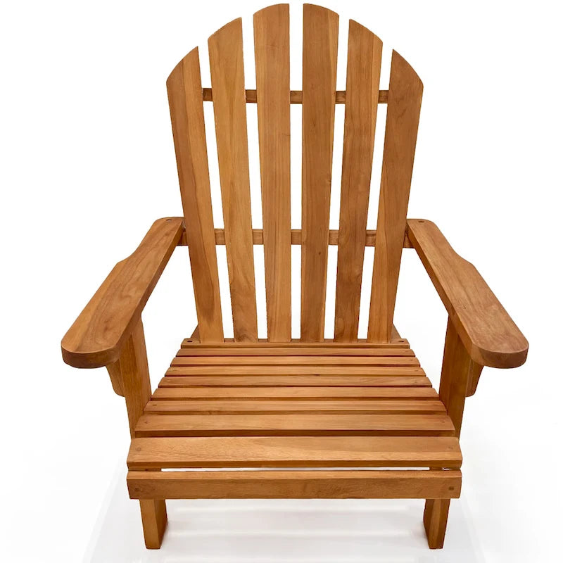 Fauteuil Adirondack en teck LuXeo Bali - 28,5(L)x33,5(P)x37(H)