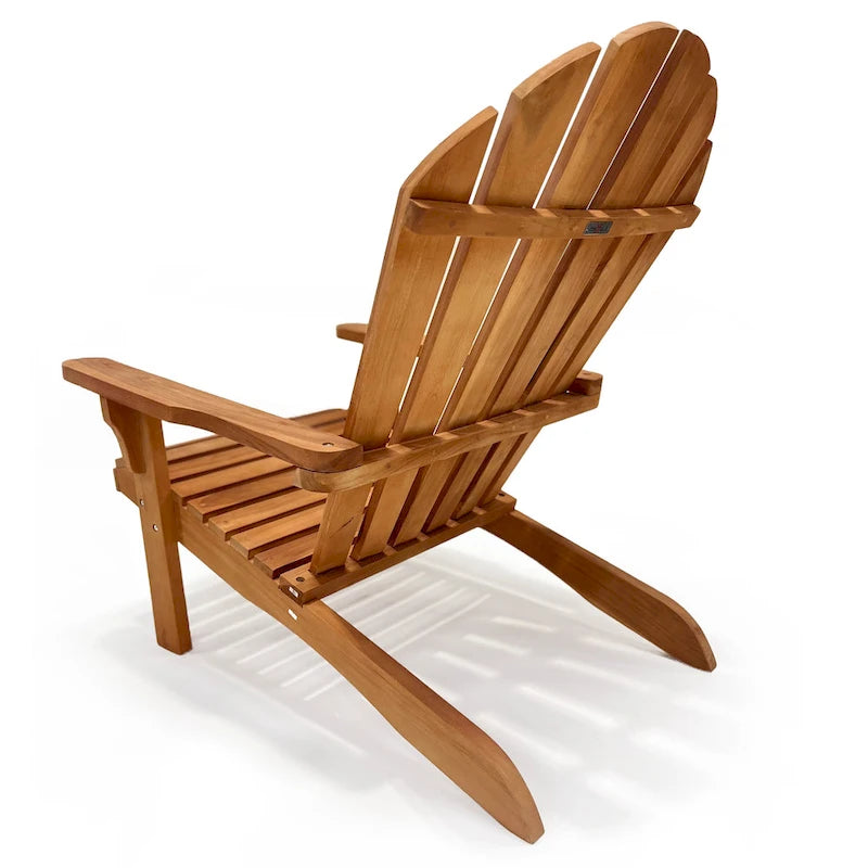 Fauteuil Adirondack en teck LuXeo Bali - 28,5(L)x33,5(P)x37(H)