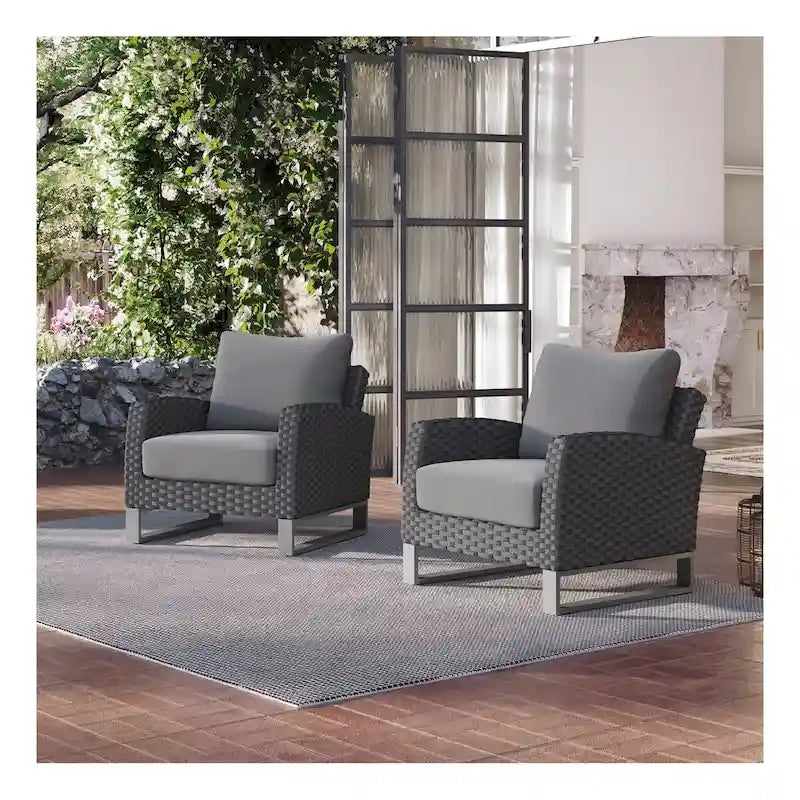Nouvel ensemble de canapé de patio 4 pièces New Classic Furniture Fiji avec base traîneau