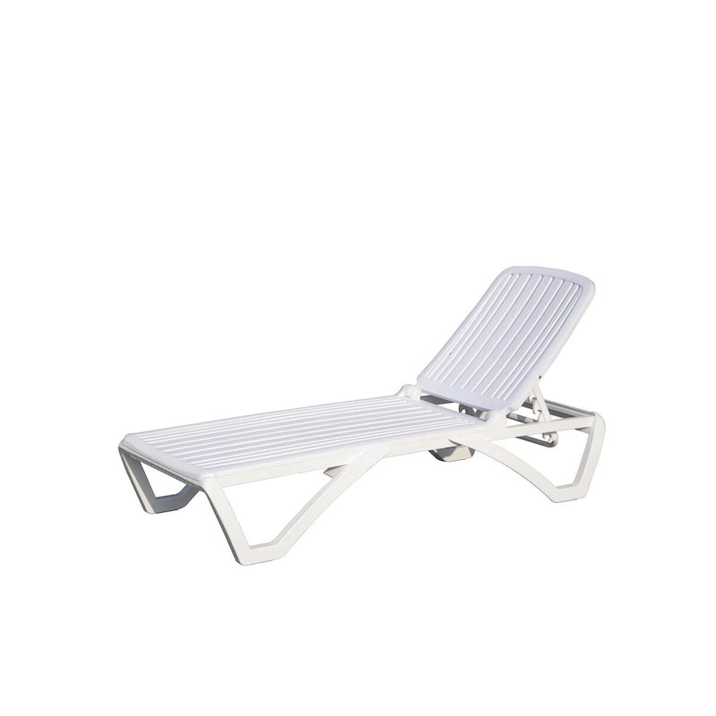 Chaise longue d'extérieur, chaise longue de piscine en plastique réglable, transat de piscine, chaise longue de bronzage pour piscine