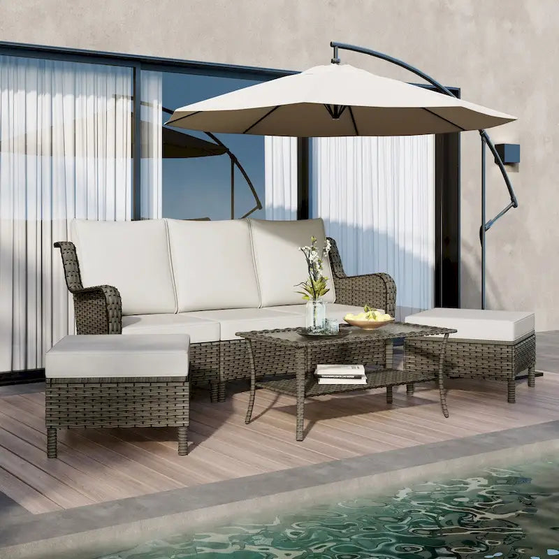 Ensemble de meubles de patio – Sofa d'extérieur 6 pièces