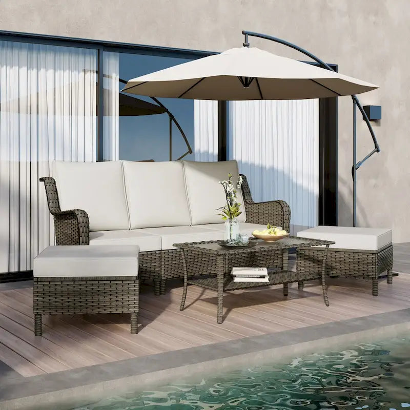 Ensemble de meubles de patio – Sofa d'extérieur 6 pièces