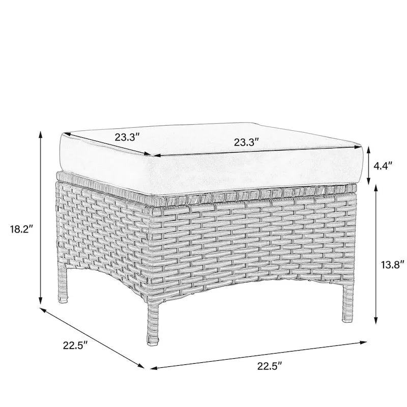 Ensemble de meubles de patio – Sofa d'extérieur 6 pièces