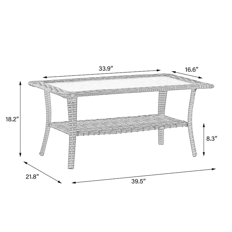 Ensemble de meubles de patio – Sofa d'extérieur 6 pièces